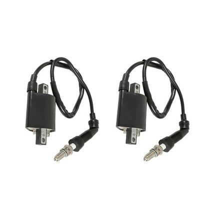Solid Spare For Suzuki Intruder VS1400 1987-2009 2 x Ignition Coil & Spark Plug