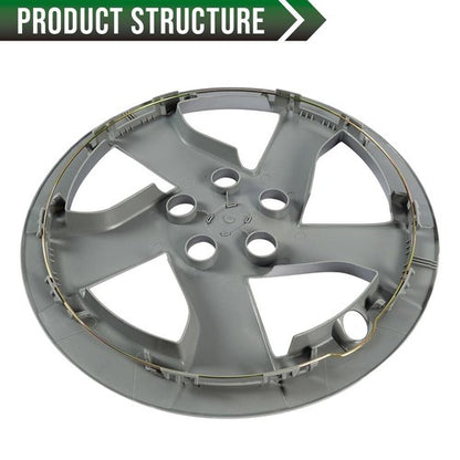 Solid Spare Fit For 2010-2015 Toyota Prius 15" Wheel Covers Hub Caps Full Rim Snap on Hubs