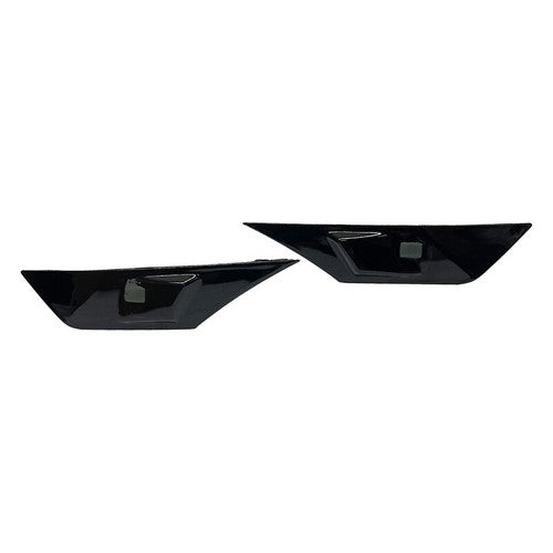 For 2016-2021 Honda Civic Smoked Side Marker Lamp Turn Signal Light W/LED Bulbs