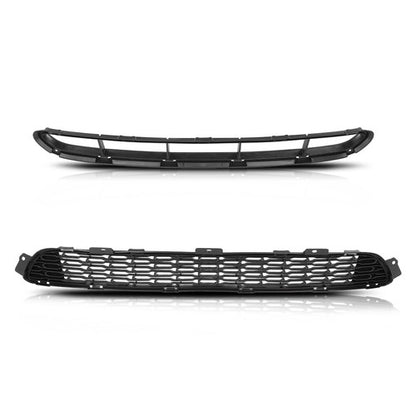 Solid Spare Fit For 2014-2015 Kia Sorento Front Center+Lower Bumper Grille Grill Black