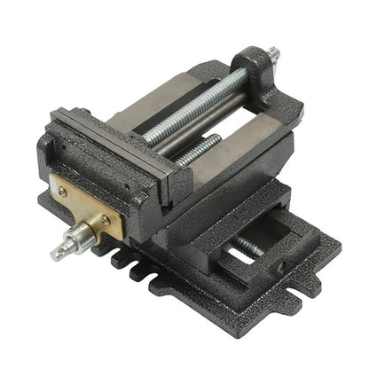 Solid Spare 5 Inch Cross Press Vise Slide Vice For Duty Sliding Drill Shop Grip Tools Heavy