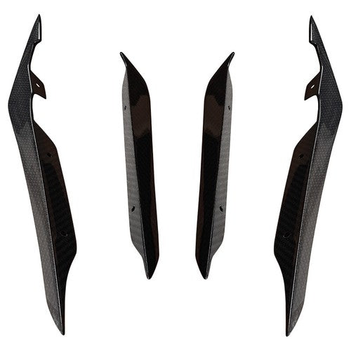 4PCS Carbon Fiber Front Bumper Side Blade Canard Fin For 22-24 Subaru WRX VB S4