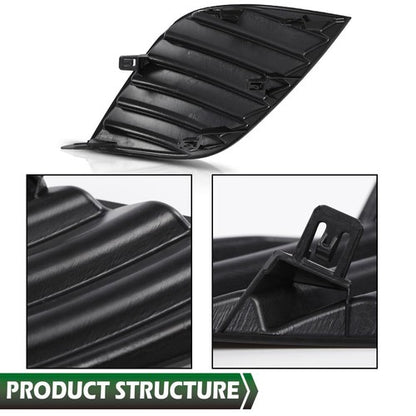Solid Spare Fit For 18-20 Toyota Camry Front Bumper Fog Light Cover Left+Right Side