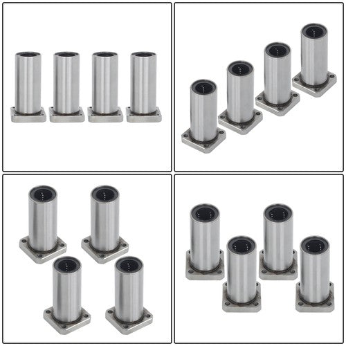 Solid Spare LMK20UU Linear Bearing 4Pcs 20mm Bore 32mm OD 80mm Long Square Linear Bearing