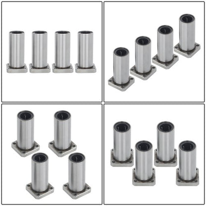 Solid Spare LMK20UU Linear Bearing 4Pcs 20mm Bore 32mm OD 80mm Long Square Linear Bearing