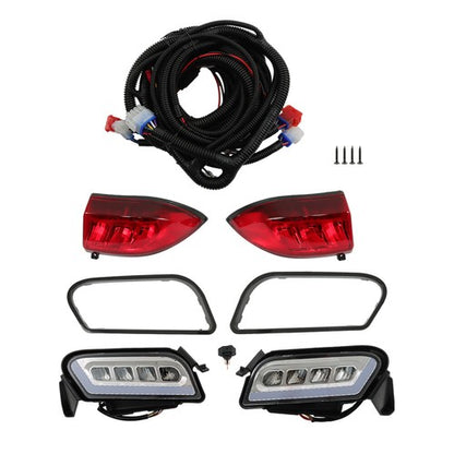 Solid Spare For Club Car Tempo Golf Cart LED Headlight and Tail Light Kit 2018+ New