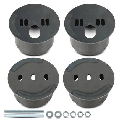 Solid Spare New Universal Front Air Ride Brackets Kit Cups 4.5" OD For Chevy Car Truck