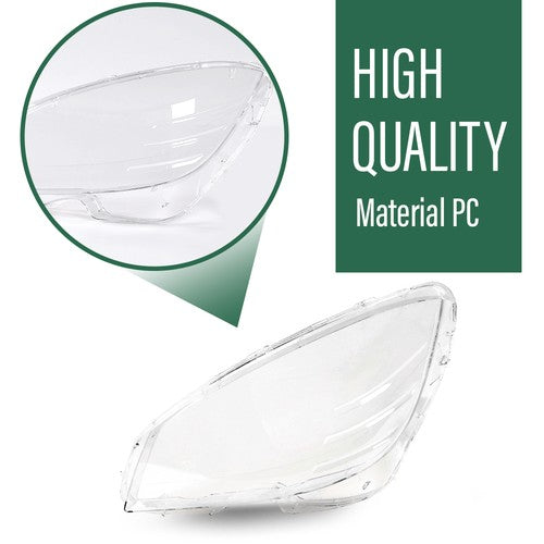 Solid Spare Pair Headlight Headlamp Lens Cover Fit For 2008-2011 Mercedes Benz C-Class W204