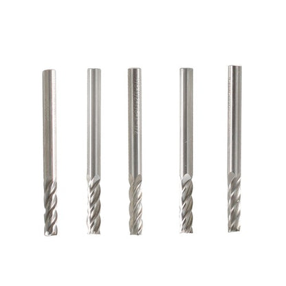 Solid Spare 5 PCS 1/8" 4 Flute 1-1/2" Overall Length Ball Nose Carbide End Mill