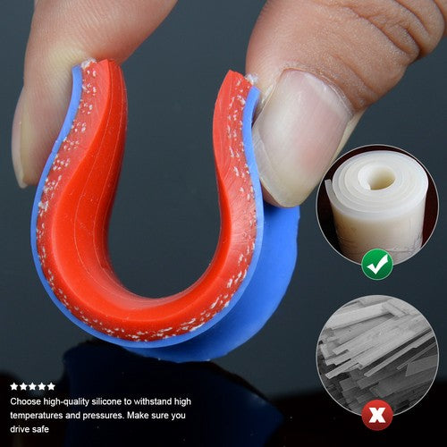 Solid Spare Fit For 1995-2004 Peugeot 306/406 2.0L Silicone Radiator Hose Pipe Clamps Kit