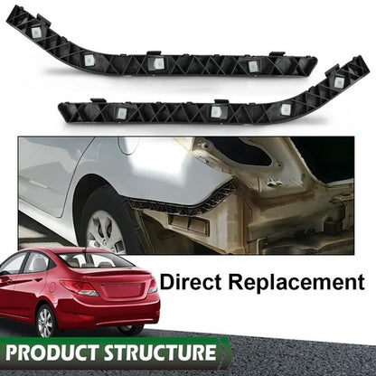 Solid Spare Fit For 2012-2016 Hyundai Accent Rear Bumper Bracket Retainer Left+Right Side