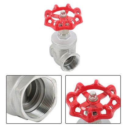 Solid Spare Heavy Duty Stainless Steel Gate Valve DN40 1-1/2" NPT