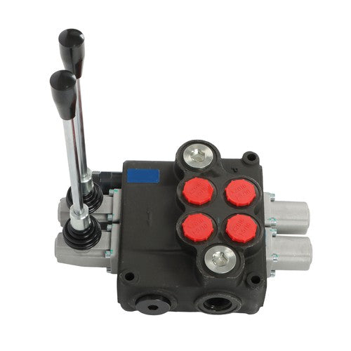Solid Spare 2 Spool Hydraulic Directional Control Valve Open Center 32 GPM 3600 PSI NEW!