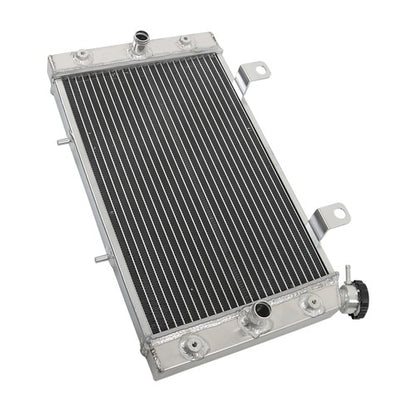 Solid Spare Aluminum Radiator For 2008-2013 09 10 11 Yamaha Rhino 700 YXR700F 1 Row with Cap
