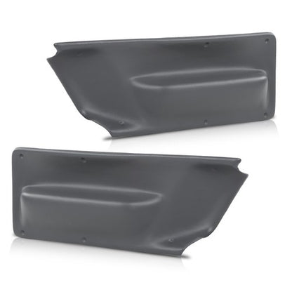 Solid Spare 2pcs Door Panel Insert Gray Fit For 2003-2010 Volkswagen New Beetle Convertible