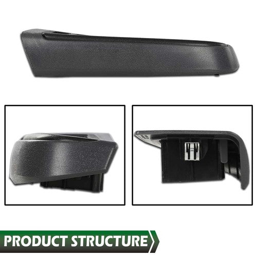 Solid Spare Fit For 03-07 Chevy Silverado GMC Sierra Front Left Window Switch Bezel Gray