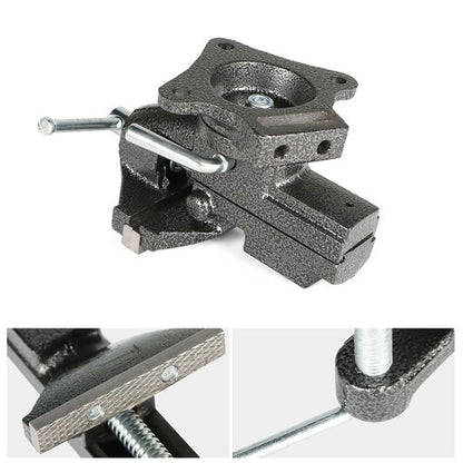 Solid Spare 3.3 Inch Quick Adjustment Home Vise Dual-purpose Combined Universal Bench Vise