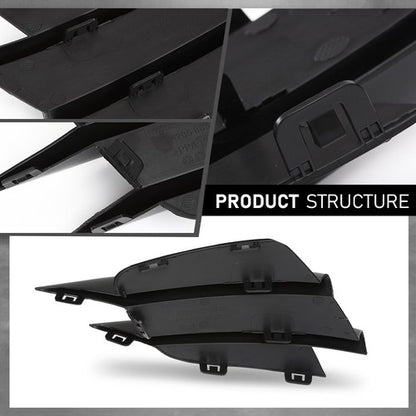 Solid Spare Front Bumper Lower Side Grille Trim Fit For 19-23 Mercedes Benz C300 Left+Right