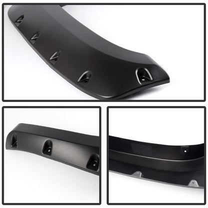 Solid Spare Fender Flares Pocket Rivet Style Fit For 2007-2013 Silverado 1500 2500HD/3500HD