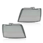 Solid Spare Fit For 07-2014 Chevy Tahoe Suburban Headlights Headlamp Lens Smoked Cover 2Pcs