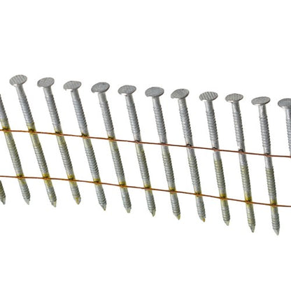 Solid Spare Full Round Head Siding Nails 3600 Pack 2-1/4"x0.092" 15 Degree Wire Coil