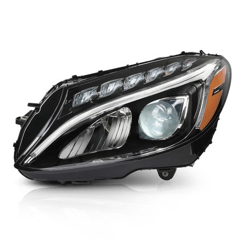 Solid Spare LED Headlight Left Driver Side Fit For 2015-2018 Mercedes Benz C-Class W205 C300