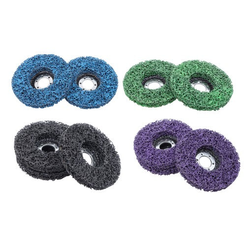 Solid Spare 3*black,2*green ,3*purple and 2*blue 10-Pack 4-1/2' x 7/8' Diamond Discs
