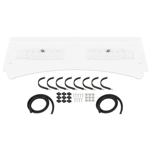 Solid Spare 2 Piece Clear Front Vented Windshield For Kubota RTV1140 CPX 2009-2016