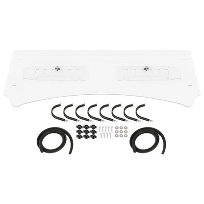 Solid Spare 2 Piece Clear Front Vented Windshield For Kubota RTV1140 CPX 2009-2016
