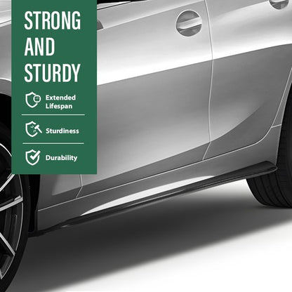 Solid Spare Fit For 2019-2023 BMW 3 Series G20 330i M Sport Side Skirts Body Kit Carbon Look
