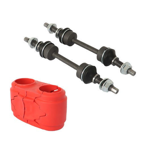Solid Spare Set of 4 Front Sway Bar Links & Bushings For Ford F-150 2009 2010-2014 K750362