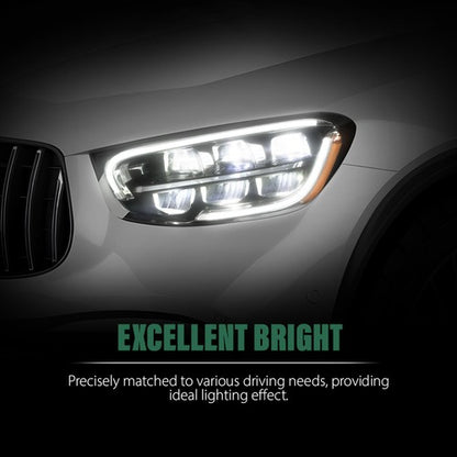 Solid Spare LED Headlight Fit For 2020-2022 Mercedes-Benz GLC-Class W/O Adaptive Left Side
