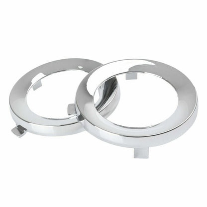 For 2009-2013 Subaru Forester Pair Front Chrome Fog Light Trim Fog Lamp Cover
