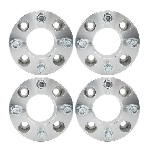 Solid Spare Wheel Spacers 2" 50mm 4x101.6mm Hub Bore 62mm Thread Size 1/2"x20 Silver 4Pcs US