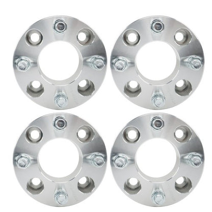 Solid Spare Wheel Spacers 2" 50mm 4x101.6mm Hub Bore 62mm Thread Size 1/2"x20 Silver 4Pcs US