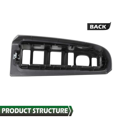 Solid Spare Fit For 03-07 Chevy Silverado GMC Sierra Front Left Window Switch Bezel Gray