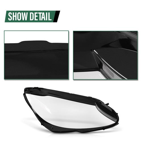 Solid Spare Headlight Replacement Lens Left Fit For 2019-2020 Mercedes-Benz C-Class W205