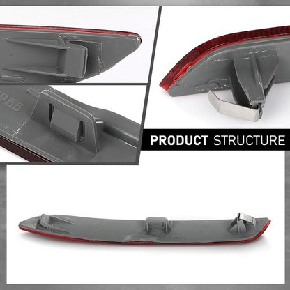 Solid Spare Fit For 2011-2016 BMW 528i 535i 550i xDrive Rear Bumper Reflector Lens Left Side