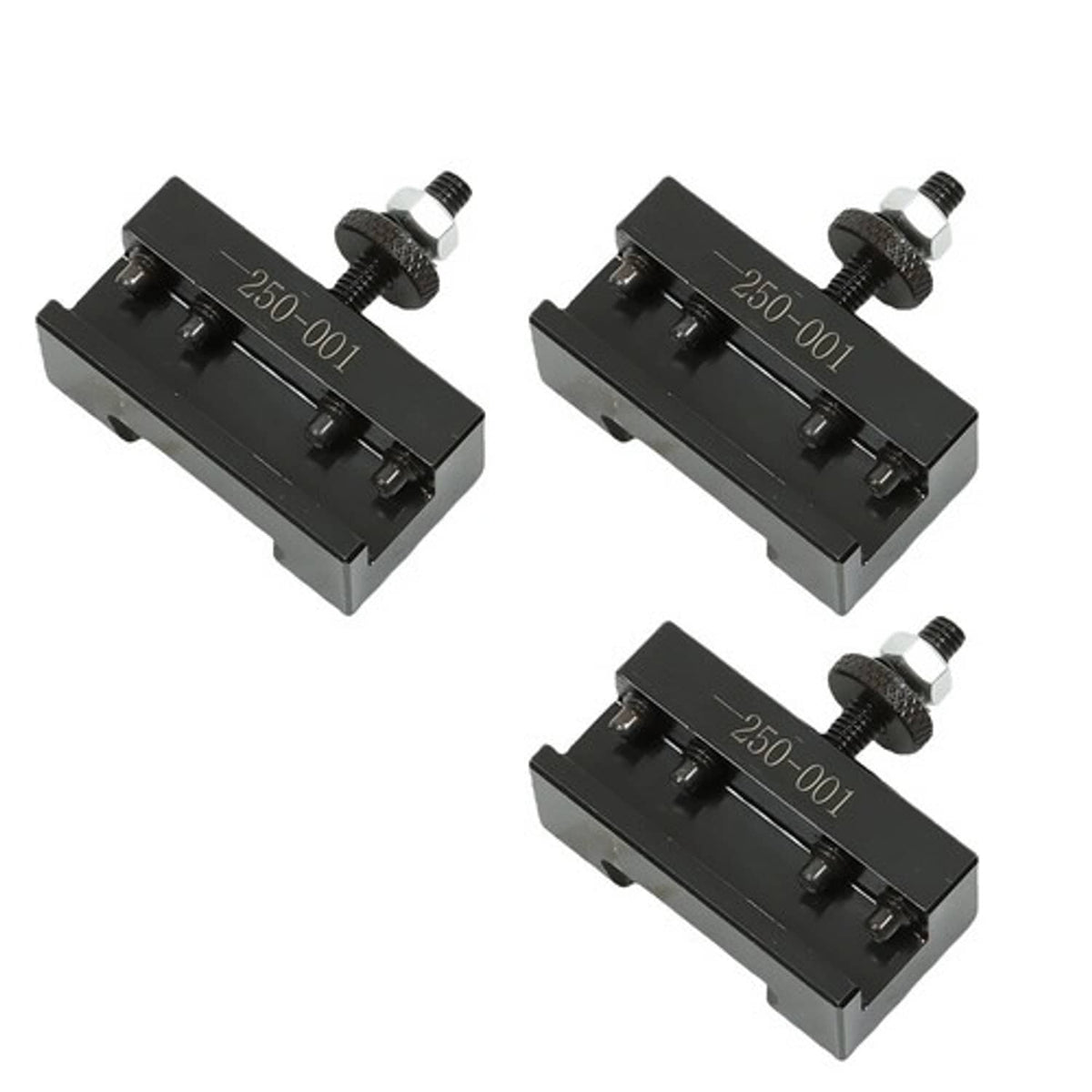 Solid Spare New 3PCS #1 Quick Change Turning & Facing Lathe Tool Post Holder 250-001 OXA