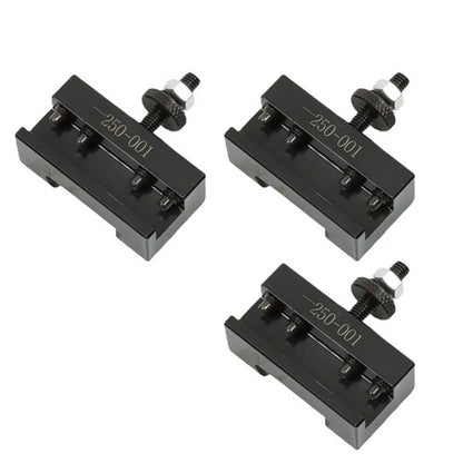 Solid Spare New 3PCS #1 Quick Change Turning & Facing Lathe Tool Post Holder 250-001 OXA
