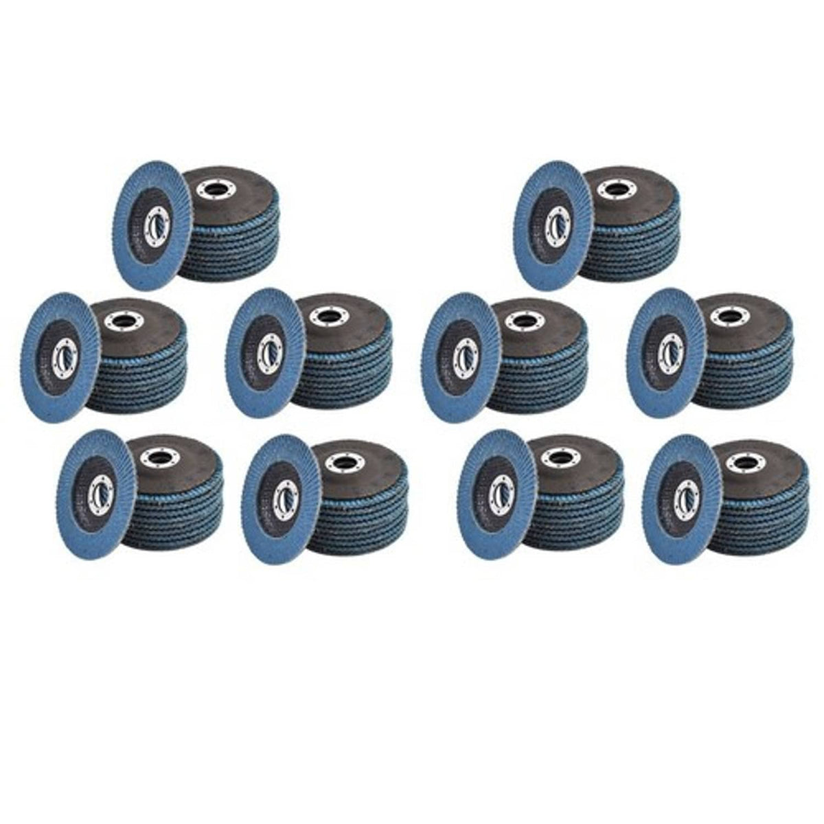 Solid Spare T29 100Pack 4.5''x7/8'' 80 Grit Premium Zirconia Flap Disc Sanding Grinding