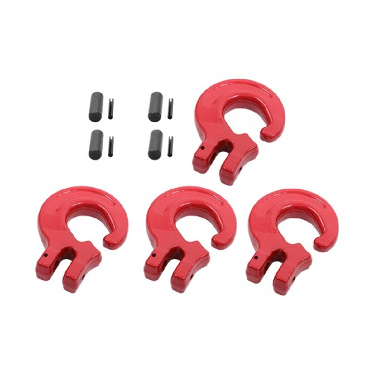 Solid Spare G80 4 PCS 5/16 Inch Logging Chain Choker Hook - 4400Lbs Working Load Limit