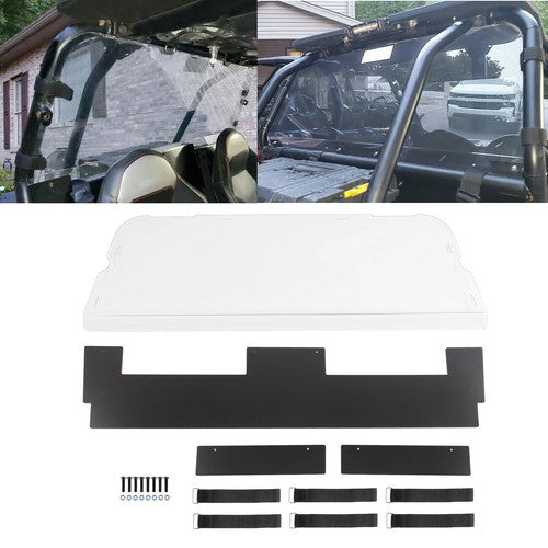 Solid Spare Rear Windshield Clear Window For 2014-23 Polaris RZR XP 1000 /16-22 RZR XP Turbo