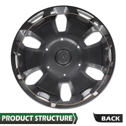 Solid Spare Fit For 2010-2013 Ford Transit Connect Van 15" Wheel Cover Hub Cap Full Rim Hub