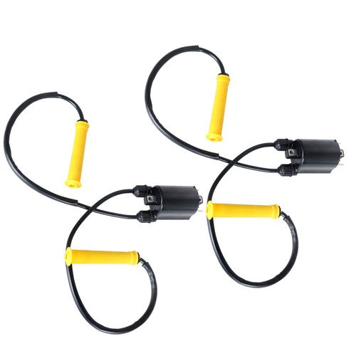 Solid Spare 2X Ignition Coil W Wire Cap For HONDA VTX1300 R/T/S/C 2004-09 VT1300 2010-20 NEW