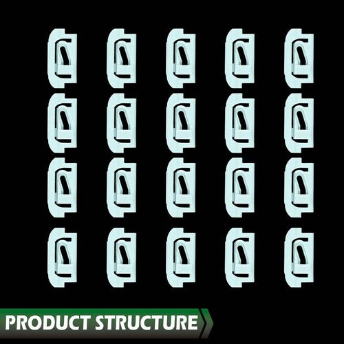 Solid Spare 20pcs Windshield & Rear Window Trim Molding Clips Fit For 1978-1988 GMG-Body