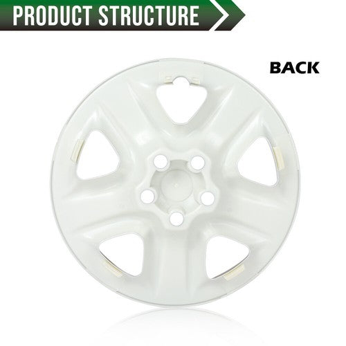 Solid Spare 4pcs 17" Wheel Skin Hub Cap Full Rim Cover Silver Fit For 2006-2012 Toyota RAV4