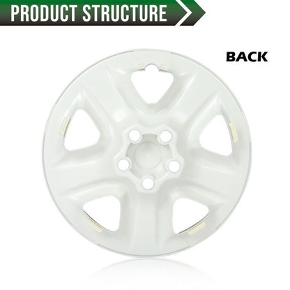 Solid Spare 4pcs 17" Wheel Skin Hub Cap Full Rim Cover Silver Fit For 2006-2012 Toyota RAV4