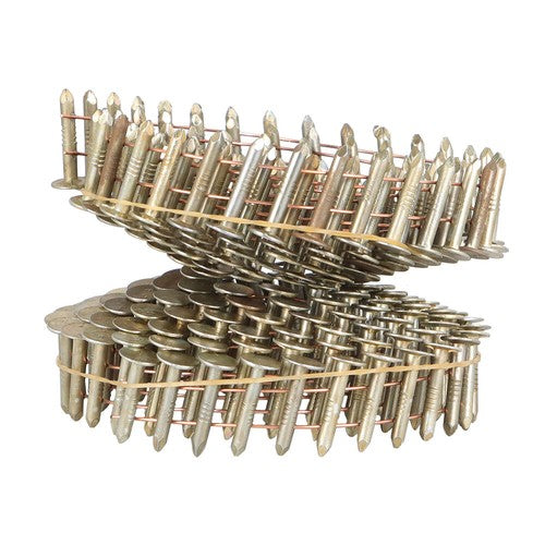Solid Spare 7/8" × 0.12" × 3/8" 15 Degree Galvanized Coil Roofing Nails 7200 Pack