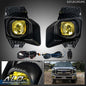 Solid Spare Fit For 11-16 Ford F250 F350 F450 XLT Super Duty Yellow Bumper Fog Lights+Switch